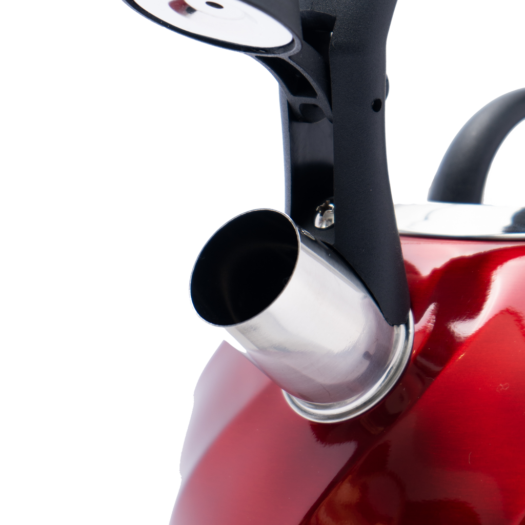 Tetera de Acero Inoxidable Texturizada 3L con Mango Anticalor y Apertura Segura UYO-TET-W - Red