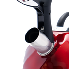 Tetera de Acero Inoxidable Texturizada 3L con Mango Anticalor y Apertura Segura UYO-TET-W - Red