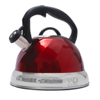 Tetera de Acero Inoxidable Texturizada 3L con Mango Anticalor y Apertura Segura UYO-TET-W - Red