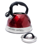 Tetera de Acero Inoxidable Texturizada 3L con Mango Anticalor y Apertura Segura UYO-TET-W - Red