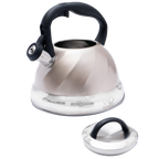 Tetera de Acero Inoxidable Texturizada 3L con Mango Anticalor y Apertura Segura UYO-TET-W - Sand