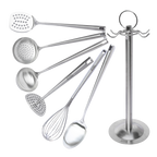 Juego de 7 Utensilios de Acero Inoxidable con Soporte UYO-713