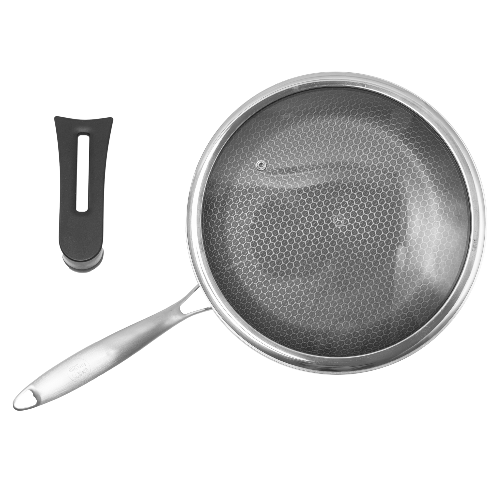 Sartén 28 cm Triple Capa de Acero Inoxidable 304 Antiadherente UYO-S28