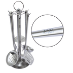 Juego de 7 Utensilios de Acero Inoxidable con Soporte UYO-713