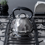 Tetera de Acero Inoxidable Texturizada 3L con Mango Anticalor y Apertura Segura UYO-TET-W - Natural