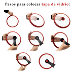 Olla de Micropresión de Hierro 5.4 L con Tapa de Vidrio y Silicón UYO-MP - Rojo