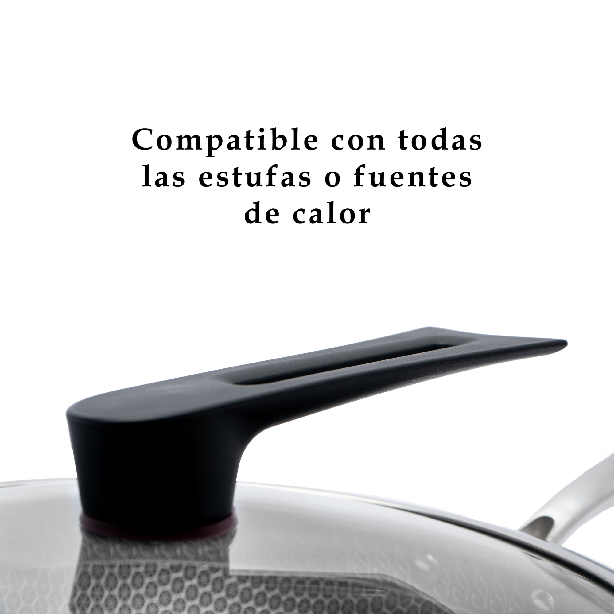 Wok 32 cm de Acero Inoxidable con Tapa y Triple Antiadherente UYO-WOK