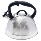 Tetera de Acero Inoxidable Texturizada 3L con Mango Anticalor y Apertura Segura UYO-TET-W - Natural