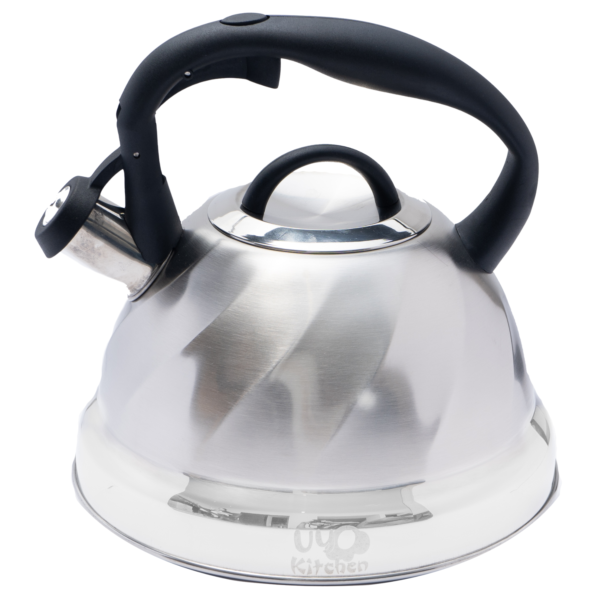 Tetera de Acero Inoxidable Texturizada 3L con Mango Anticalor y Apertura Segura UYO-TET-W - Natural