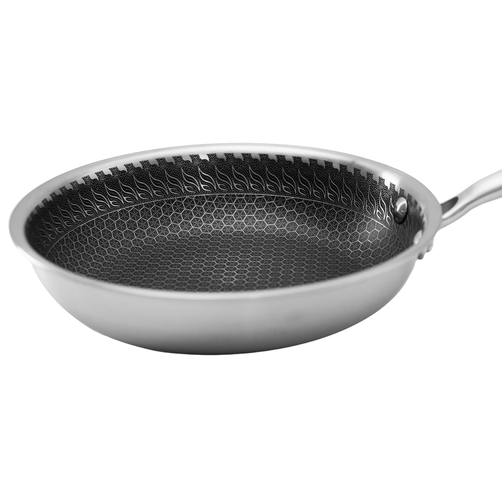 Sartén 20 cm Triple Capa de Acero Inoxidable 304 Antiadherente UYO-S20