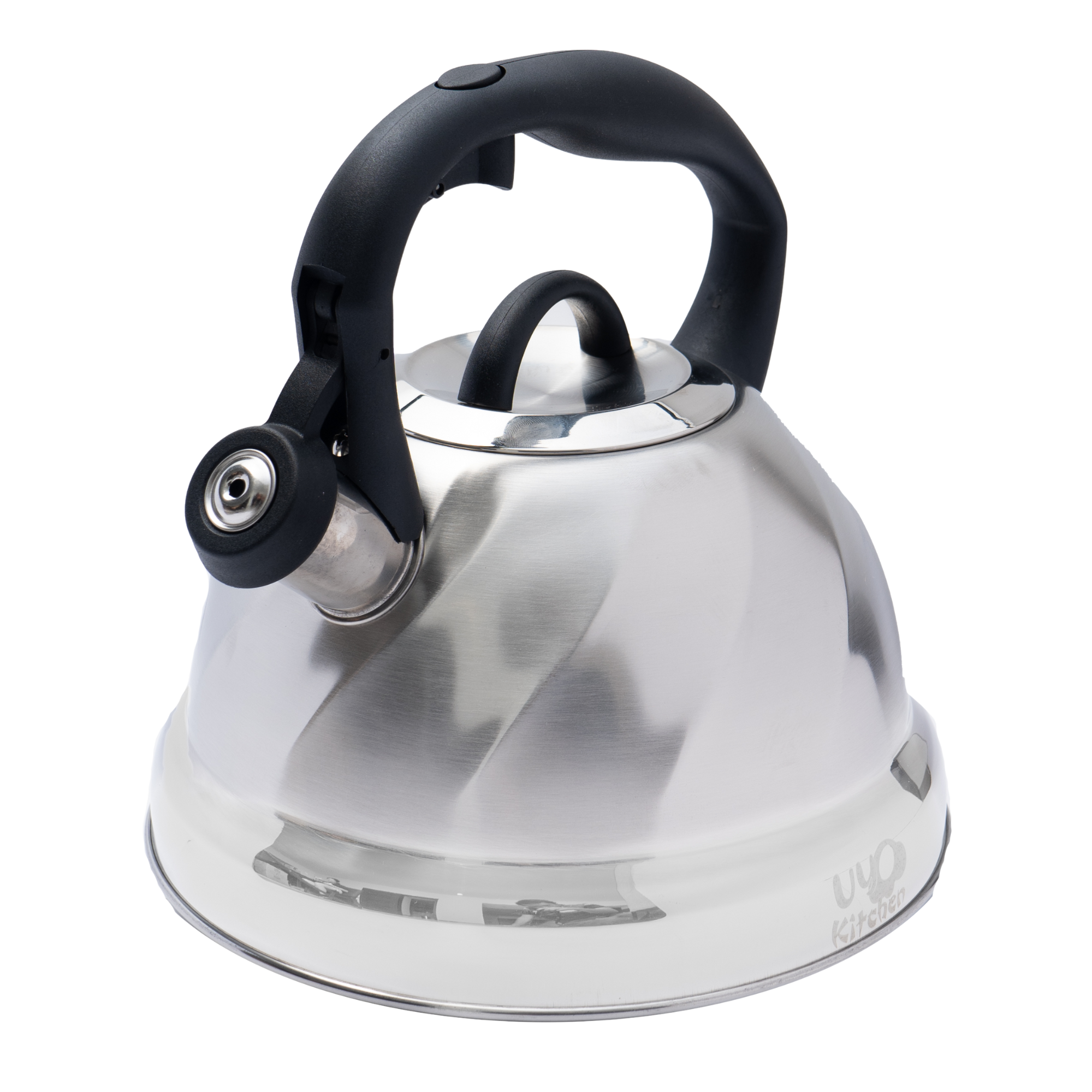 Tetera de Acero Inoxidable Texturizada 3L con Mango Anticalor y Apertura Segura UYO-TET-W - Natural