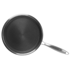 Pizza Pan Comal de 28 cm Triple Capa de Acero Inoxidable 304 Antiadherente UYO-Pizza Pan