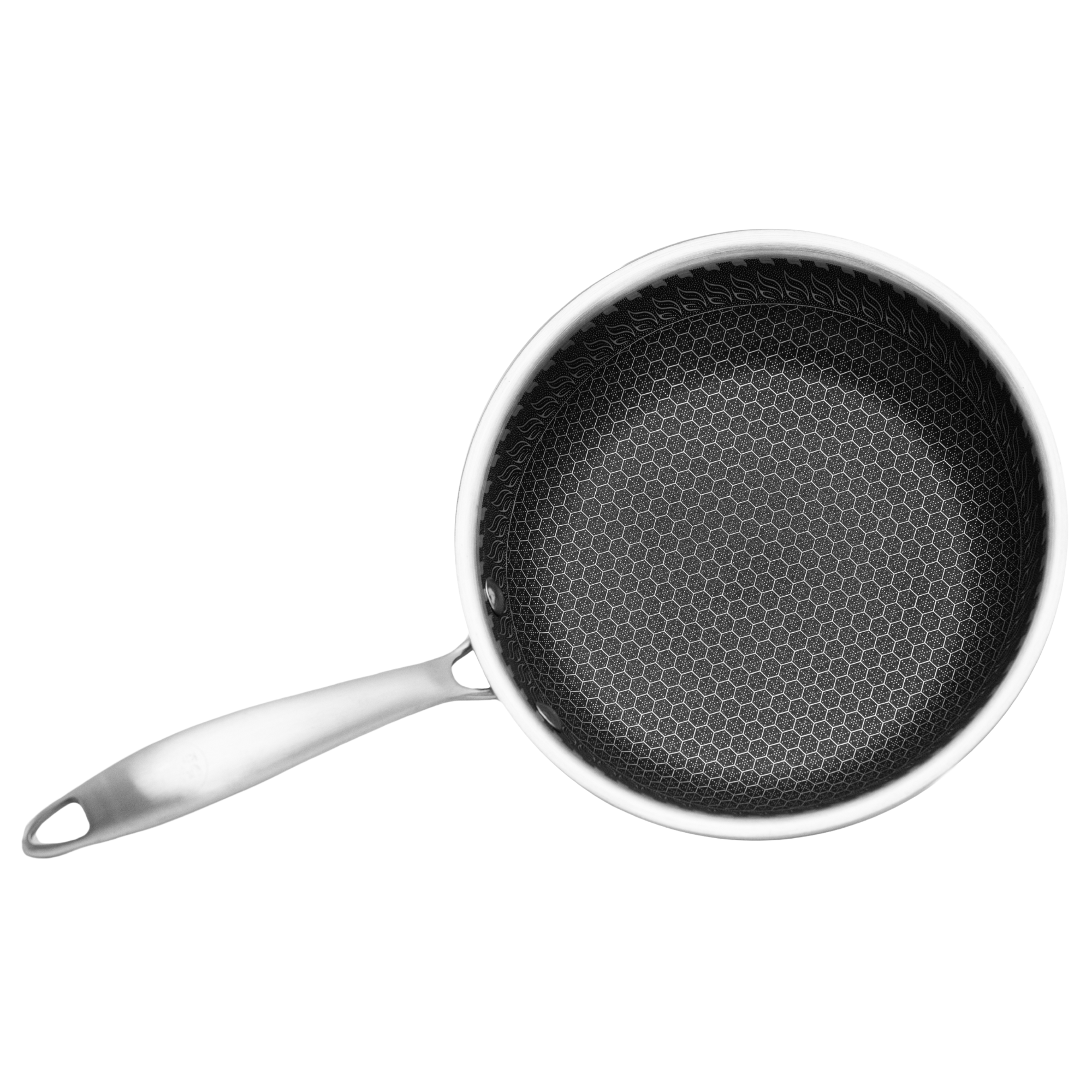 Sartén 20 cm Triple Capa de Acero Inoxidable 304 Antiadherente UYO-S20