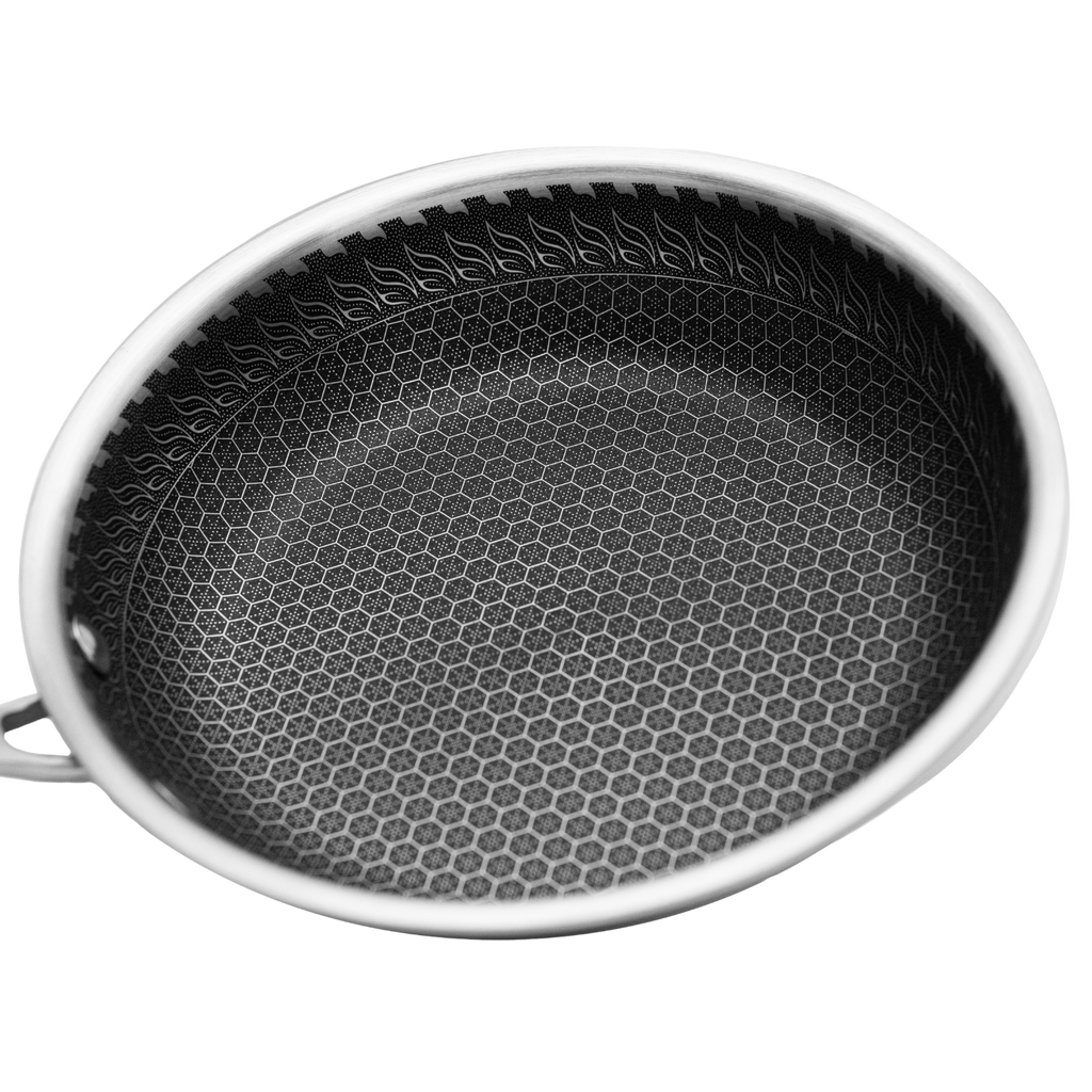 Sartén 20 cm Triple Capa de Acero Inoxidable 304 Antiadherente UYO-S20