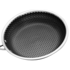 Sartén 20 cm Triple Capa de Acero Inoxidable 304 Antiadherente UYO-S20