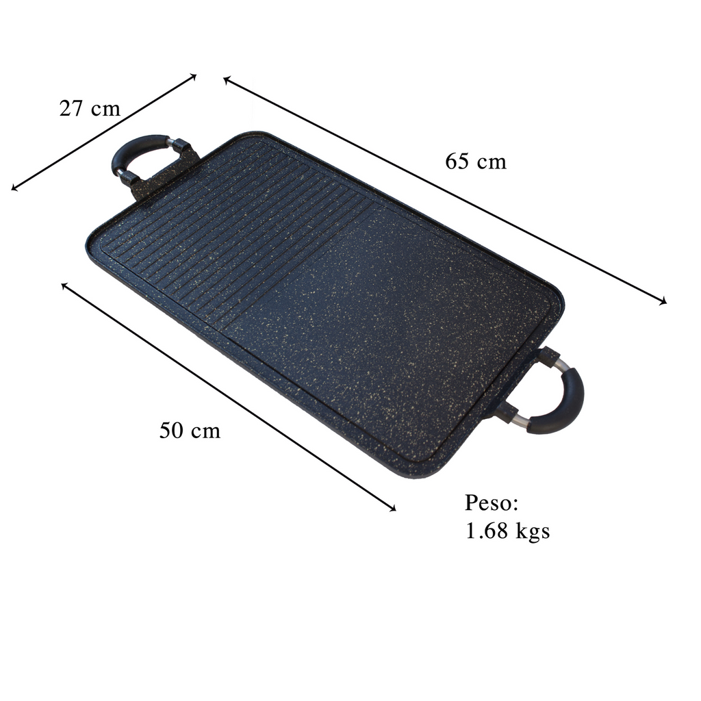 Parrilla BBQ Grill 50x27 cm Antiadherente de Aluminio Fundido UYO-Tiqui