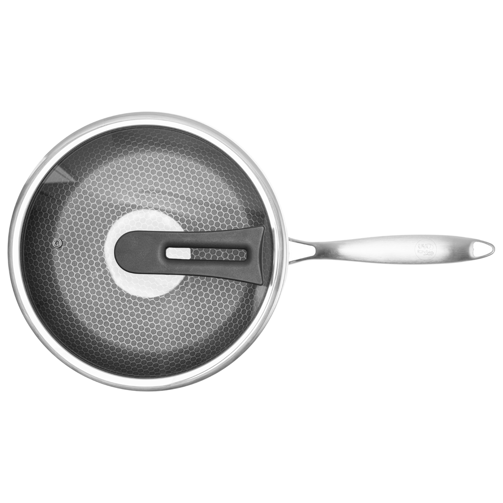 Sartén 28 cm Triple Capa de Acero Inoxidable 304 Antiadherente UYO-S28