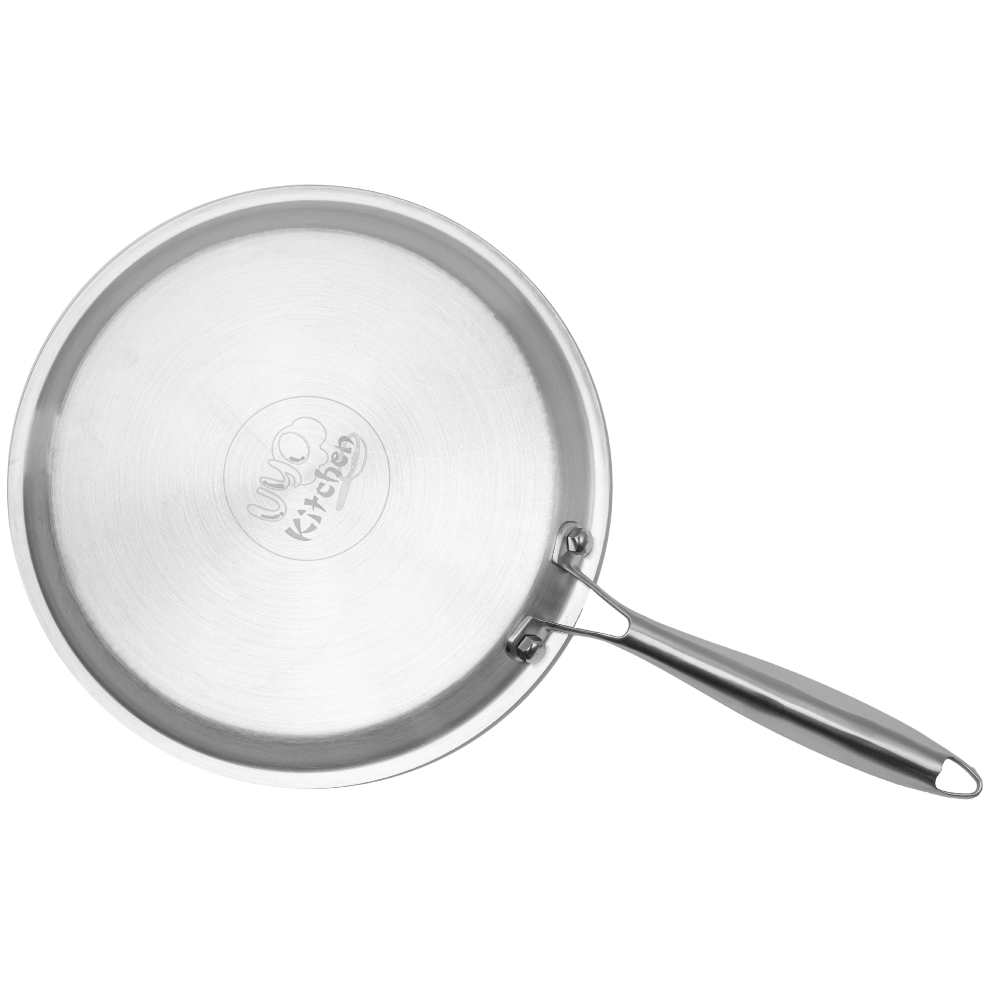 Pizza Pan Comal de 28 cm Triple Capa de Acero Inoxidable 304 Antiadherente UYO-Pizza Pan